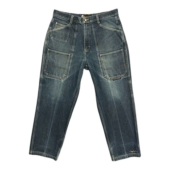 Vintage Ruff Ryders Denim Jeans Mens 40 X 31 Baggy, Wide Leg, 90s Y2K Rap DMX - Picture 1 of 13